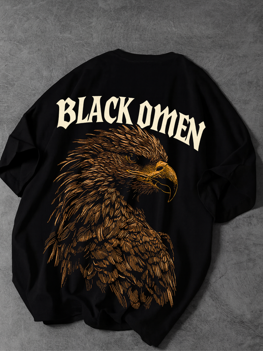 BLACK OMEN OVERSIZED T-SHIRT